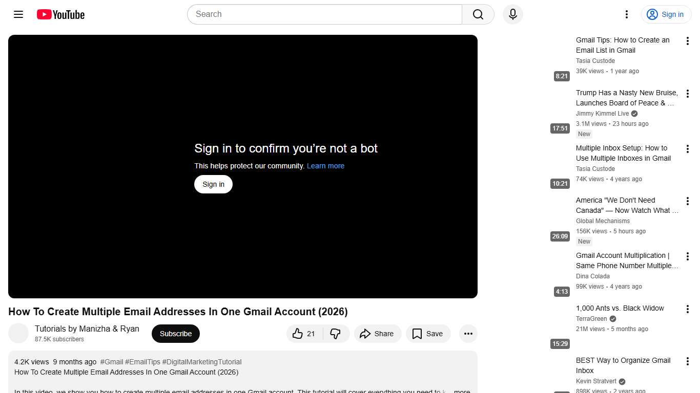 How To Create Multiple Email Addresses In One Gmail Account (2026) - YouTube